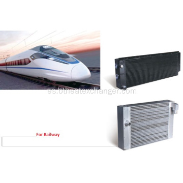 Refrigerador de barra de placa de aluminio para locomotora ferroviaria